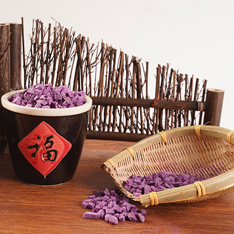 শুকনো বেগুনি মিষ্টি আলু হিমশীতল